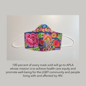 Face Mask (Reversible) - Cabbage Rose A